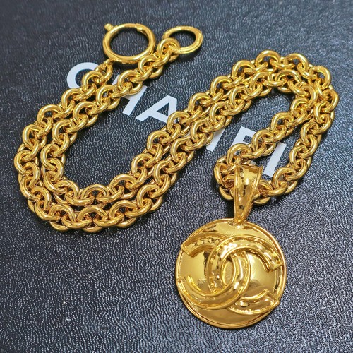 Collier pendentif chaîne - , rond