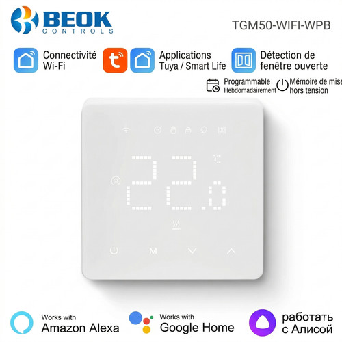 Thermostat connecté wifi - connecté, beok