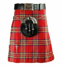 Royal Stewart Ensemble écossais pour hommes Kilt Sporran Chaîne Ceinture Boucle