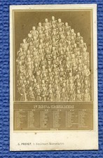 CDV. MOSAIC. 1°. REG. GRENADIERS. PAR PROVOT A PARIS. C°. 1863. VGC.