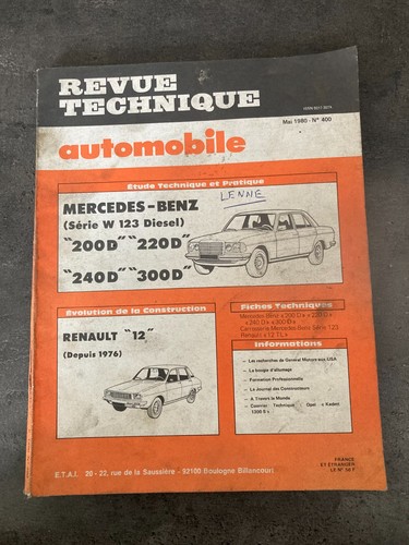 Rta revue technique 400 - revue,