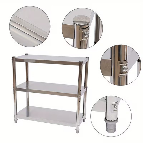 Table étagère inox - table/étagère,