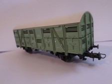 ROCO Green Animal Transport Short Covered Car 44322A