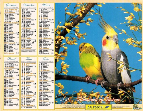 Post calendar postman - post, postman's