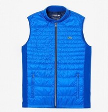 LACOSTE HOMME - DOUDOUNE SANS MANCHES (T.56) BLEU- NEUF AVEC ÉTIQUETTES