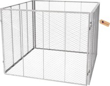 GeZu Impex Composteur Jardin 100x100x80 cm Galvanisé à chaud Bac Compost