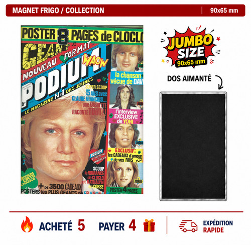 Magnet frigo claude francois - magnet,
