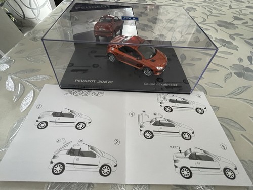 Norev peugeot 206 orange - 206, cc