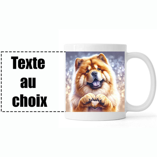 Mug personnalisable chien chow - mug,