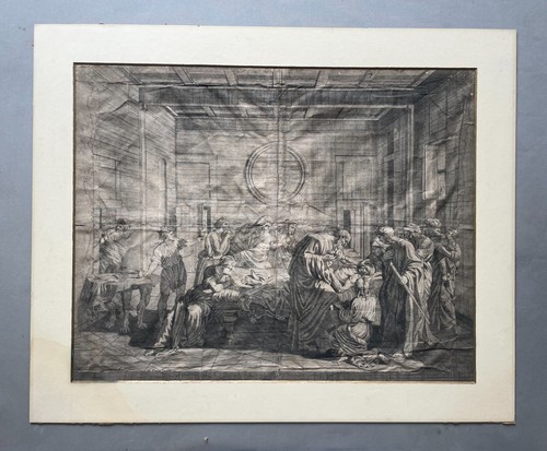 Extrême onction gravure par - gravure,
