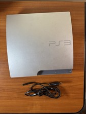 PlayStation 3 PS3 Slim Silver Console Silver CECH-3004B 320GB Working