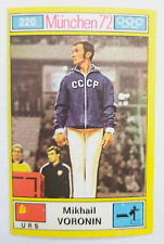 1972 Panini Munich Olympics #220 Gymnastics MIKHAIL VORONIN (Russia)