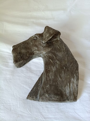 Ancien fox terrier sculpture - ancien,