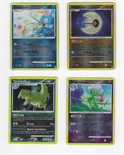 Lot de 4 cartes Pokémon