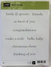 Stampin Up Sweet Essentiels