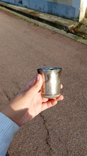 Ercuis petit gobelet timbale - ercuis, gobelet/timbale