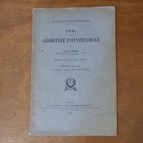 Gaston julia cours - gaston, –