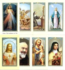 Image pieuse prière Saint Roch Rita Vierge Jésus Philomène Benoit Thérèse Pio