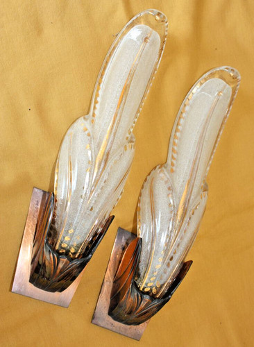 Appliques palmes art déco - palmes,