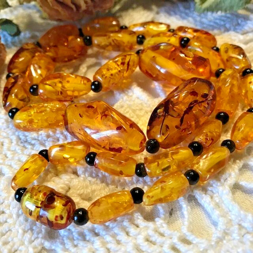 Collier ancien perles chute - ancien,