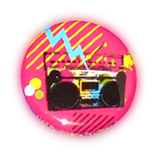 Badge ghetto blaster thunder - badge,