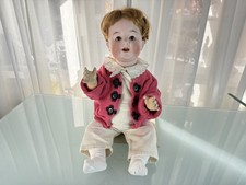 Poupée d'artiste ancienne poupée tête porcelaine de collection 59 cm état...