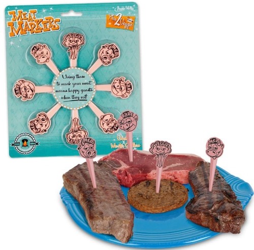 Meat markers bbq cooking - meat, markers-