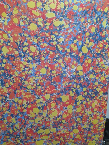 Papier marbré cuve - la, de