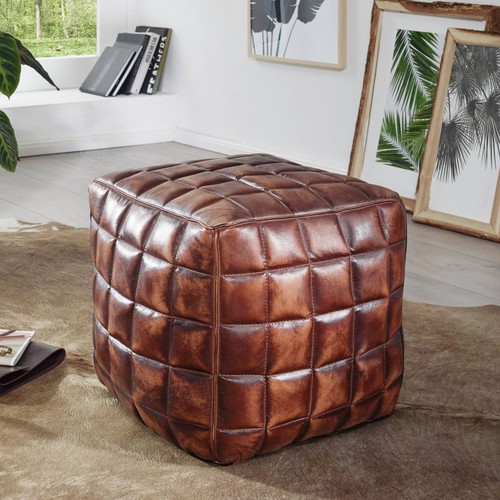 Finebuy tabouret cuir 39x41x39 - finebuy,