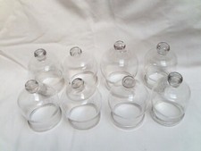 Lot of 8 Antique Blown Glass Nipple Suction Cups Early 20th (BU70)