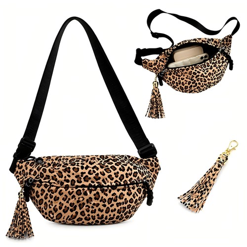 Sac leopard banane femme - sac,