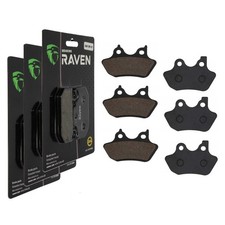 3 Kit plaquettes frein Av G, Av D et Ar Pour Harley-davidson Sportster 1200 XL d