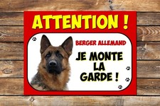 Plaque attention au chien