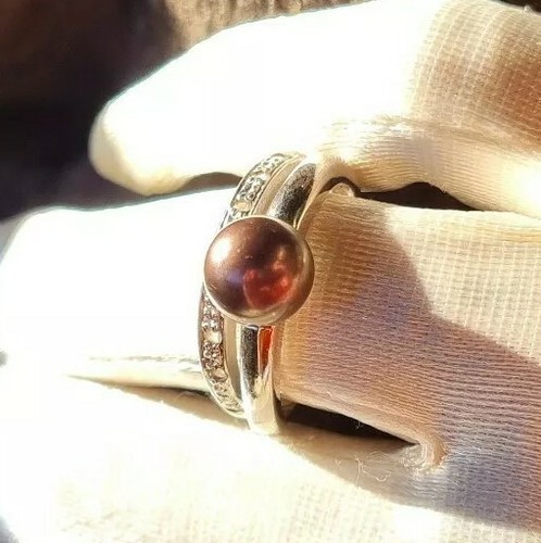Bague argent 925 - argent, noire