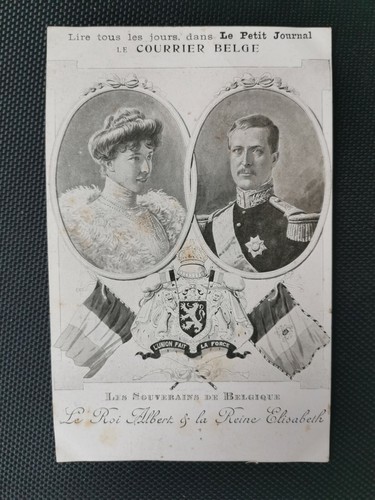 Cpa les souverains belgique - les, de