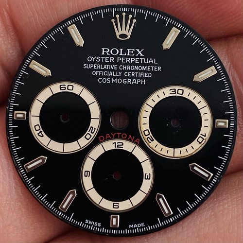 Rolex black dial - dial, luminova