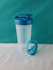 Tupperware Quick Shake Container Sheer And Aqua Blue New 20oz / 2.5 Cup