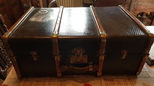 Malle valise ancienne en - malle,