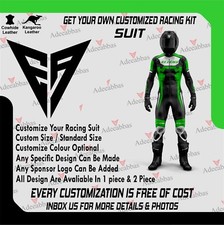 New Men's & Women's Racing Motorcycle Motorbike Moto GP Biker Leather Suit