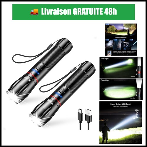 Lampe torche led rechargeable - lampe,