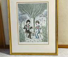 Lithographie Raymond Peynet Open Your Mind signée avec numéro d'édition encadrée