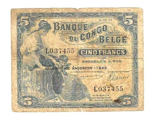 Billet congo belge - billet, du