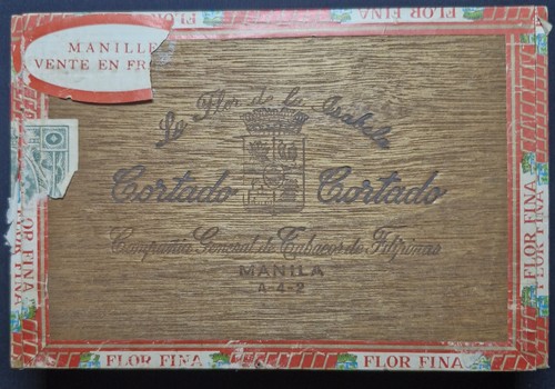 Boîte bois cigare - bois, manille