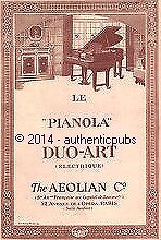 PUBLICITE PIANO PIANOLA DUO