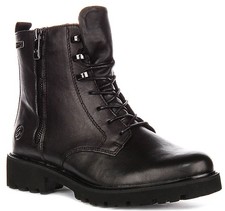 Botte Femme Cheville En Cuir Doublée Douce Et Chaleureuse Noire Taille UK 4 - 8