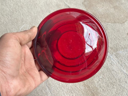 Vintage ancien rouge verre - ancien,