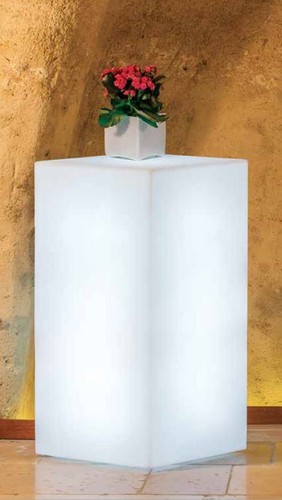 Pot fleurs lumineux youcube - pot,