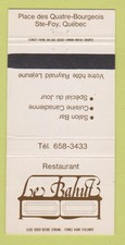 Matchbook Cover - Le Bahut Restaurant Ste Foy QC 30 Strike