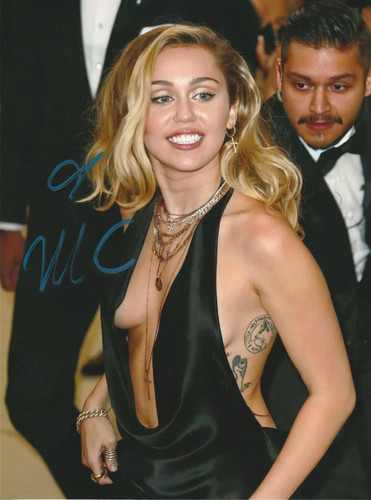 Miley cyrus autographed - cyrus, signed