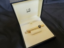 Pince à cravate DUNHILL plaqué Or & pierre bleue  (MontBlanc,Cartier,Dupont )